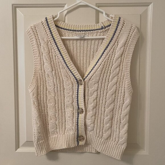 American Eagle Cotton Sweater Vest Size Small - Picture 1 of 5